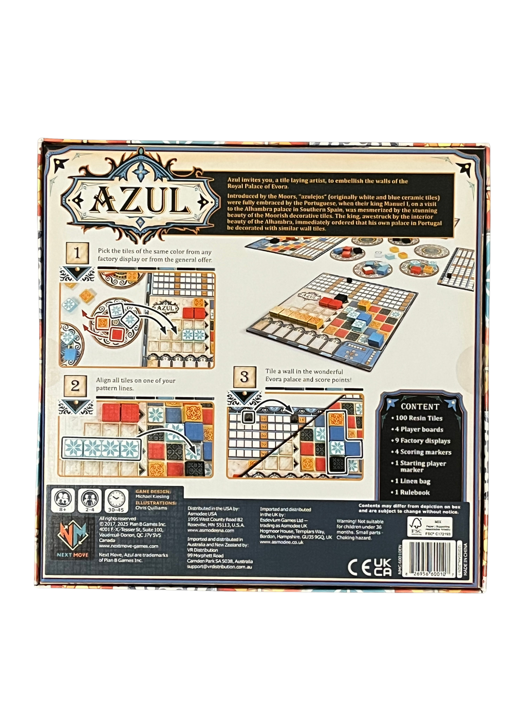 Azul game components
