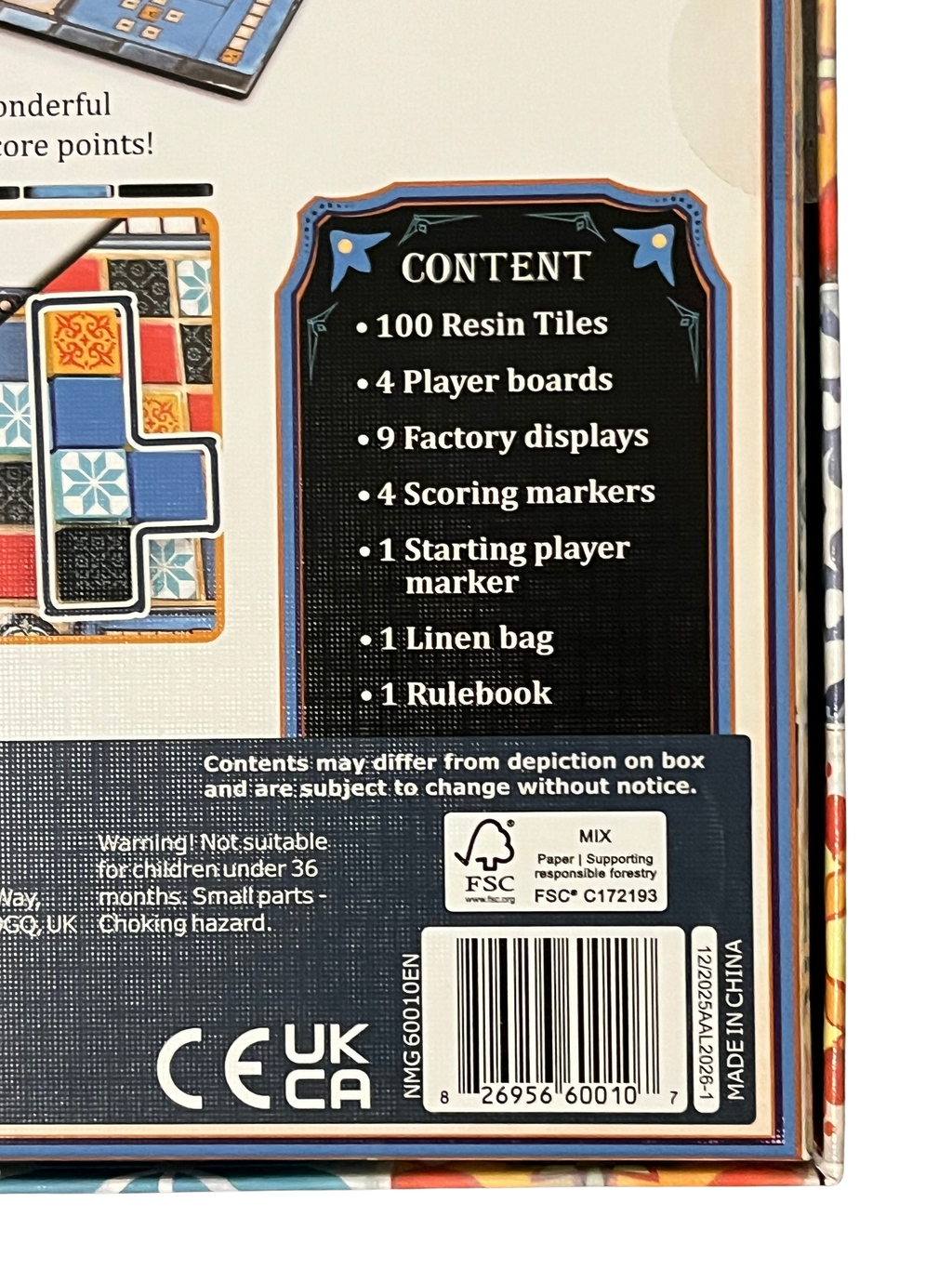 Azul game components