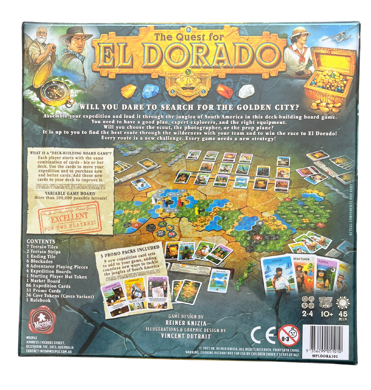 The Quest for El Dorado game components