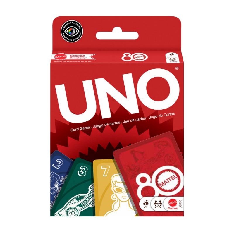 UNO – Mattel 80th Ruby Red Edition | Classic Card Game