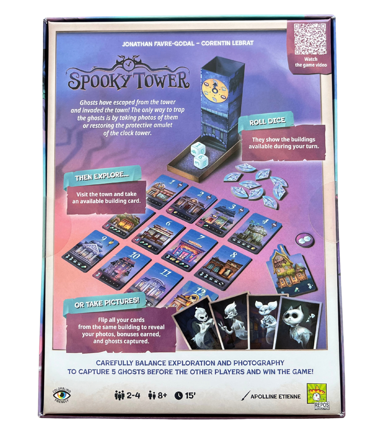 Spooky Tower game components