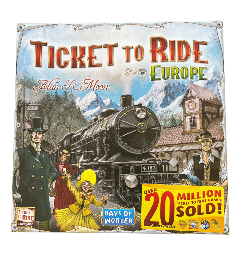 Ticket to Ride: Europe board game box