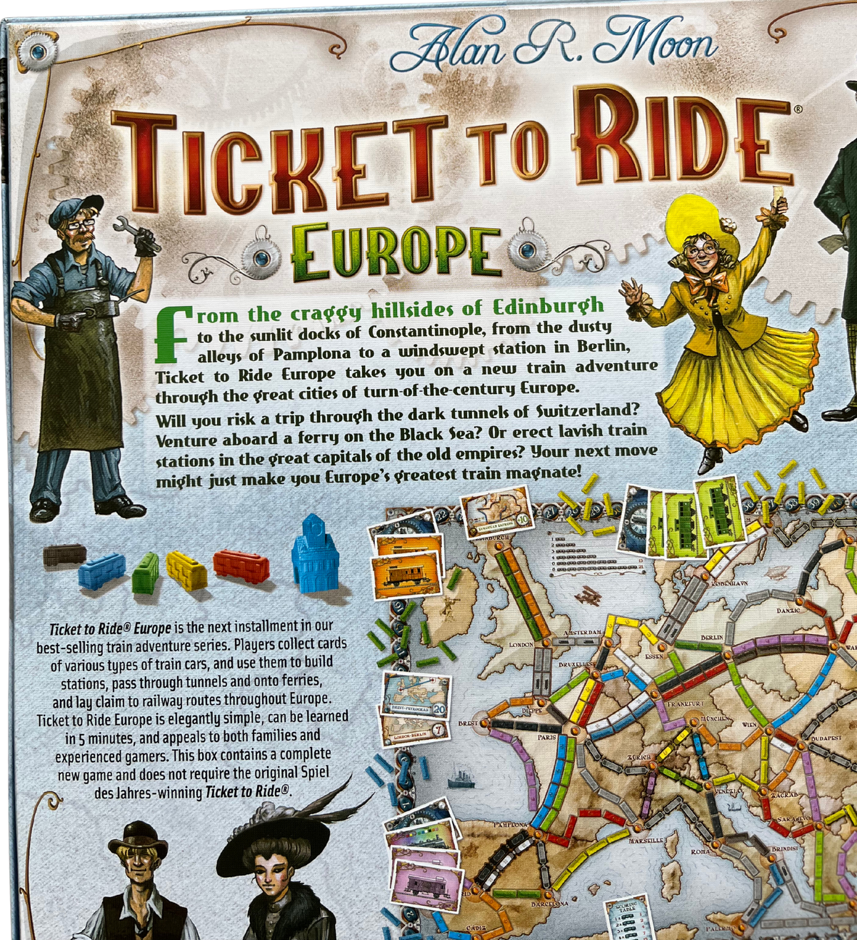 Ticket to Ride: Europe game components